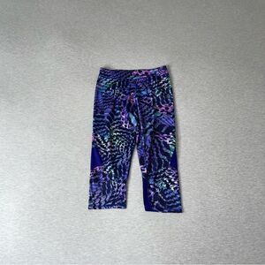 Adidas Girl's Dri-Fit Mesh Contour Cropped Leggings